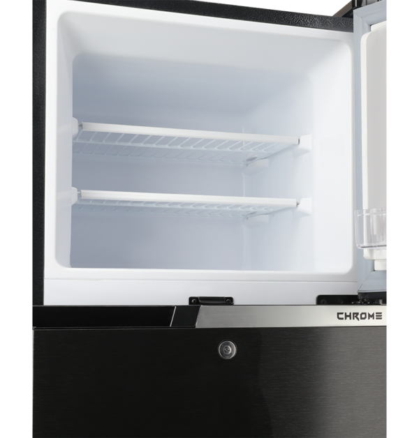 image (20) REF 9149WB CHROME HAIRLINE BLACK Double Door Refrigerator